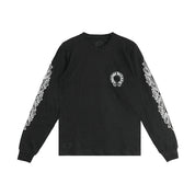 Chrome Hearts Double Floral Horseshoe Long Sleeve Tee