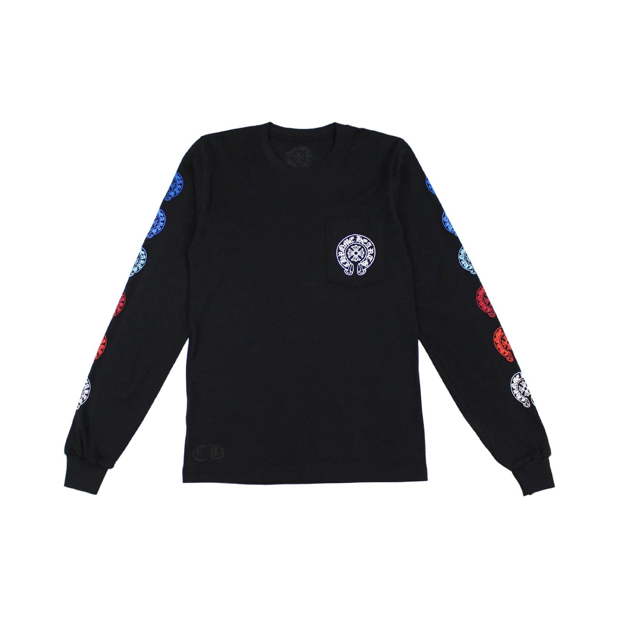 Chrome Hearts Multi Color Horse Shoe Long Sleeve T-shirt