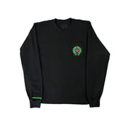 Chrome Hearts Miami Staff Pink Green Horseshoe Logo Black Long Sleeve