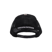 Chrome Hearts Red Triple Cross Patch Trucker Cap
