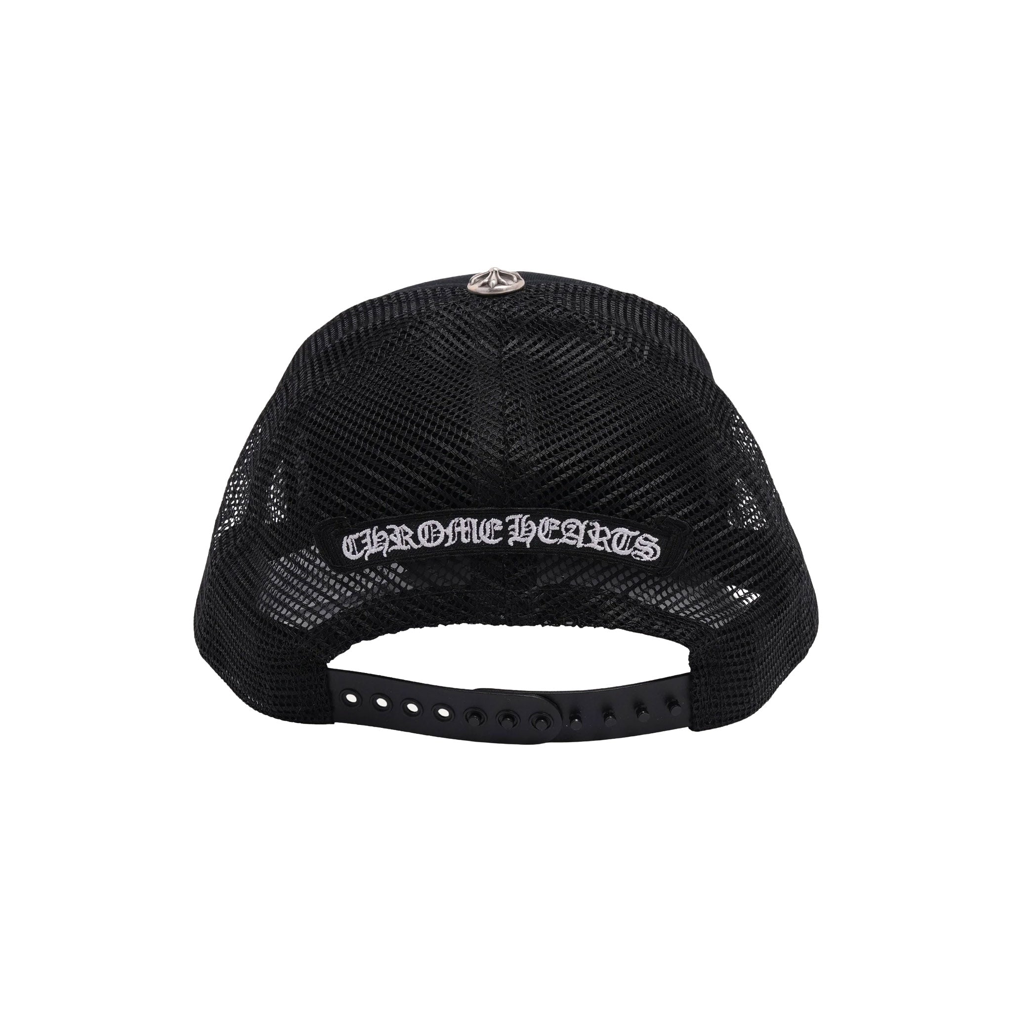Chrome Hearts Red Triple Cross Patch Trucker Cap
