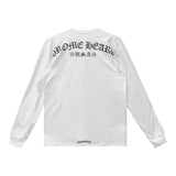 Chrome Hearts Script Logo USA White Long Sleeve Tee