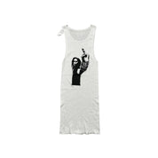 Chrome Hearts White & Black Richard Stark Graphic Tank Top