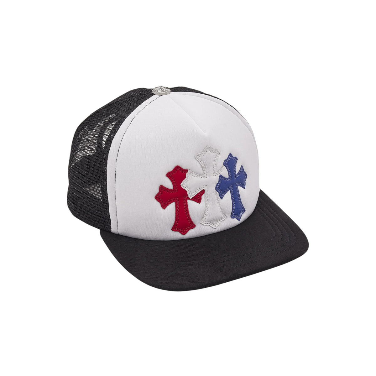 Chrome Hearts Trucker Hat Red/White/Blue | Common Hype