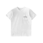 Chrome Hearts Shoulder USA Script Logo Pocket T-Shirt White