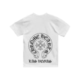 Chrome Hearts Las Vegas Horseshoe Logo T-shirt White