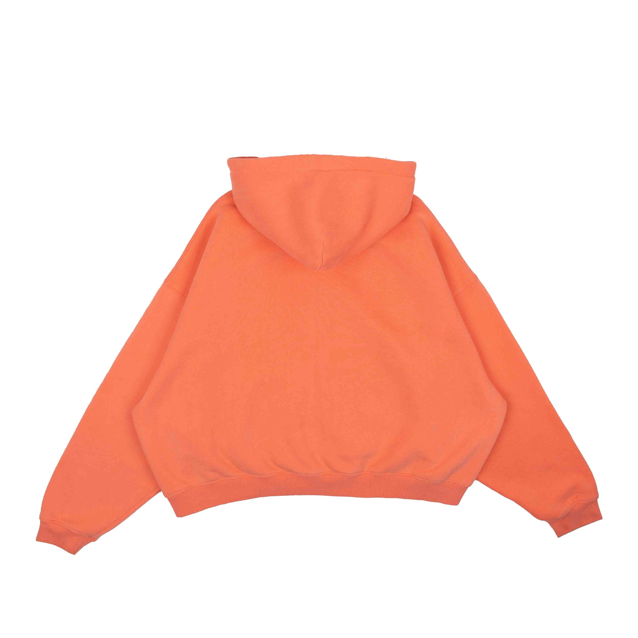 Common Hype Cropped Fleece Zip Up Hoodie Salmon - Common Hype
