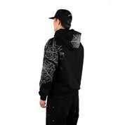Commons Star Spider Web Hoodie Black - Common Hype