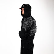 Commons Star Spider Web Hoodie Black - Common Hype