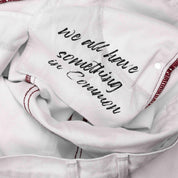 Commons Double Knee Star Denim Pant White - Common Hype