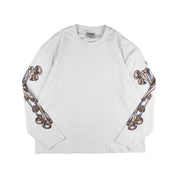 Commons Bad to the Bone Long Sleeve Tee White