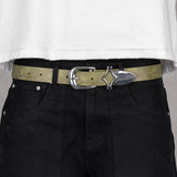 Commons Studios Outlaw Leather Belt Moss