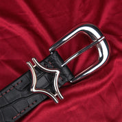 Commons Studios Outlaw Crocodile Belt Noir