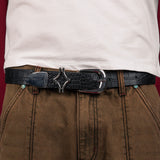 Commons Studios Outlaw Crocodile Belt Noir