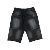 Commons Turquoise Rivet Sweatshort Vintage Black