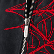 Commons Spider Zip-Up Hoodie Vintage Black