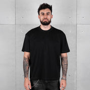 Commons Blank Star Embroidered Tee Jet Black