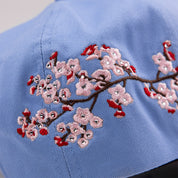Common Hype Cherry Blossom Rhinestone Hat Blue