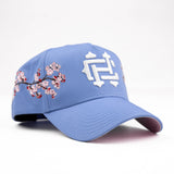 Common Hype Cherry Blossom Rhinestone Hat Blue