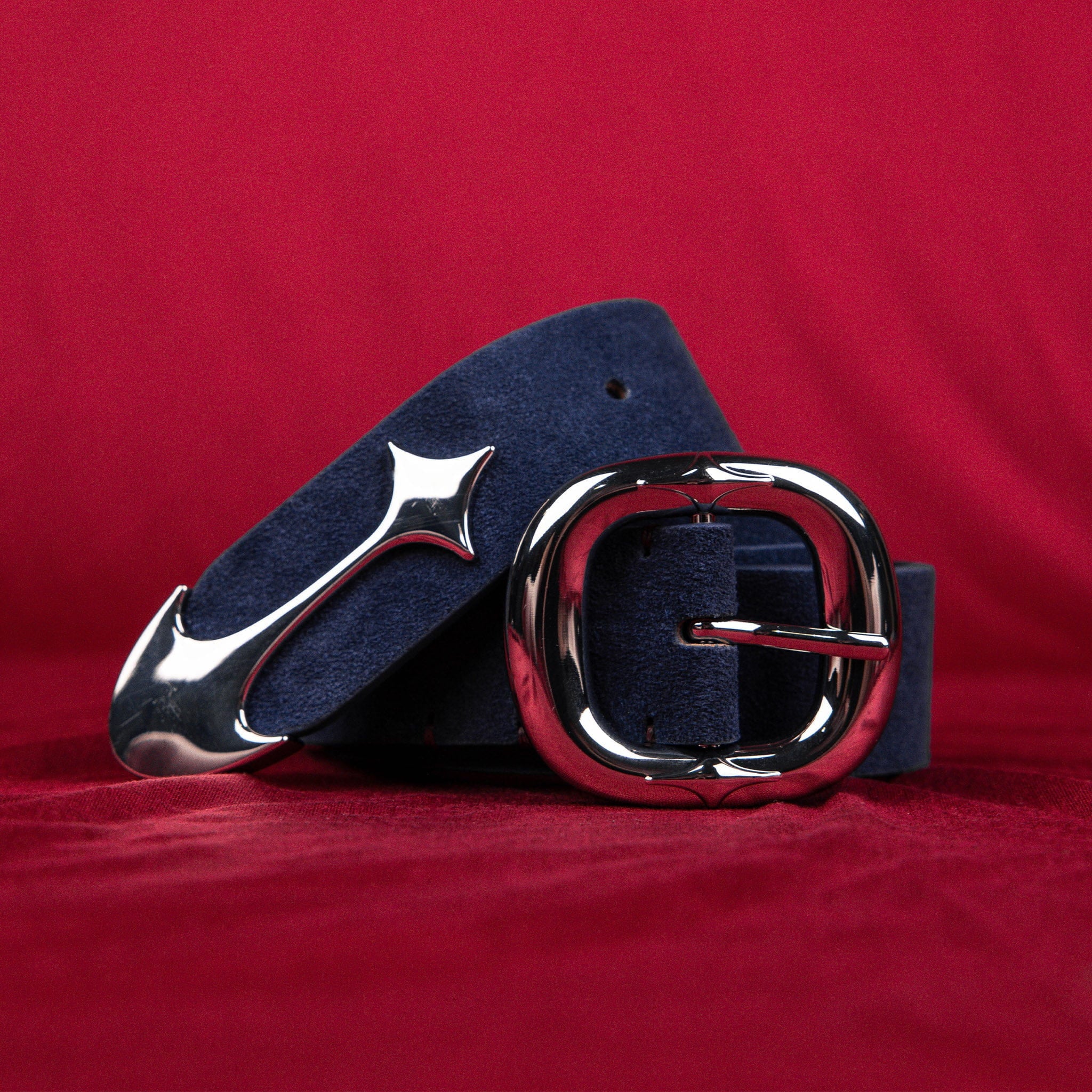 Commons Studios Starslinger Suede Belt Navy