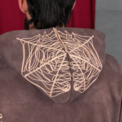 Commons Spider Zip-Up Hoodie Vintage Brown