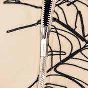 Commons Spider Zip-Up Hoodie Cream