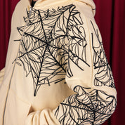 Commons Spider Zip-Up Hoodie Cream
