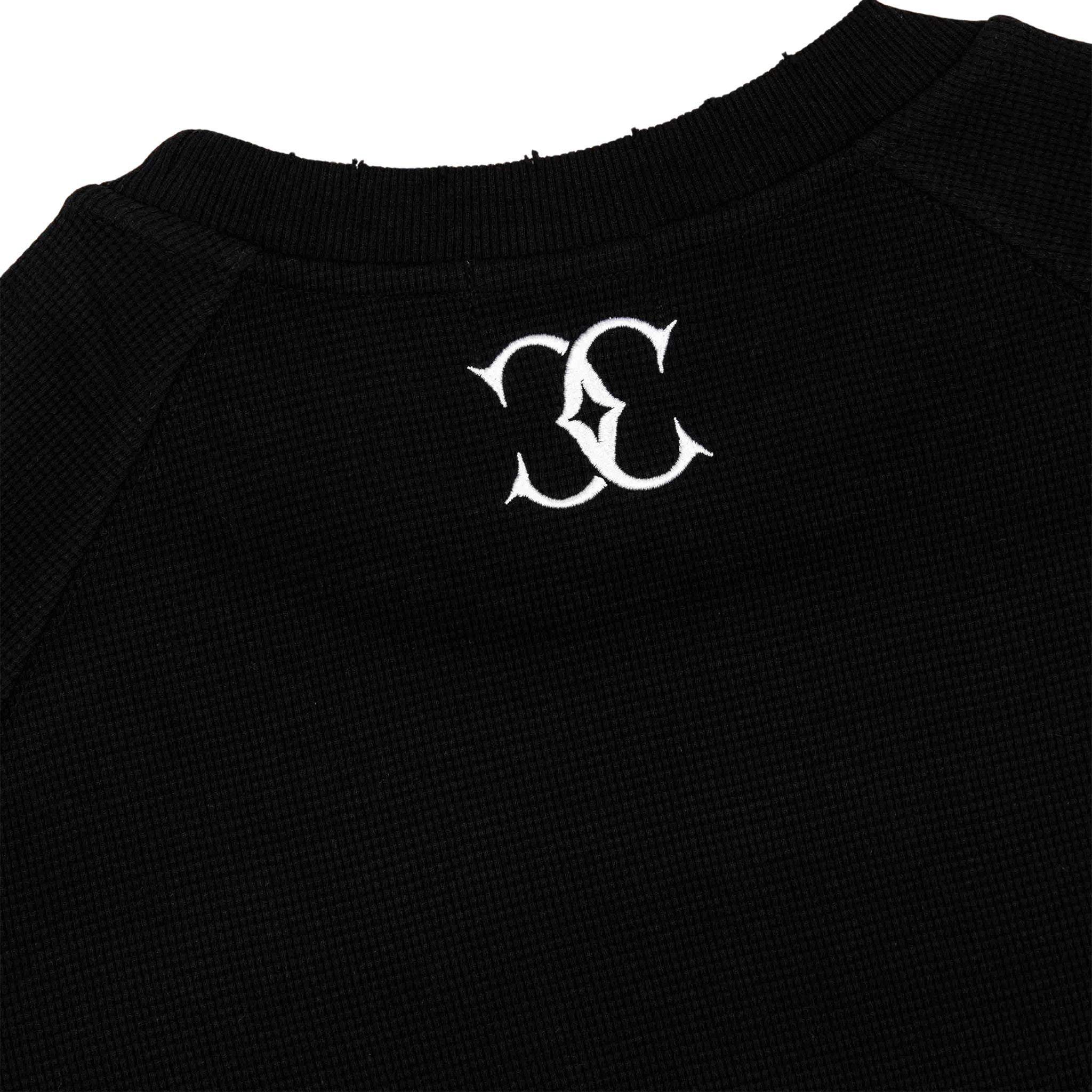 Commons Thermal Long Sleeve Tee Black - Common Hype