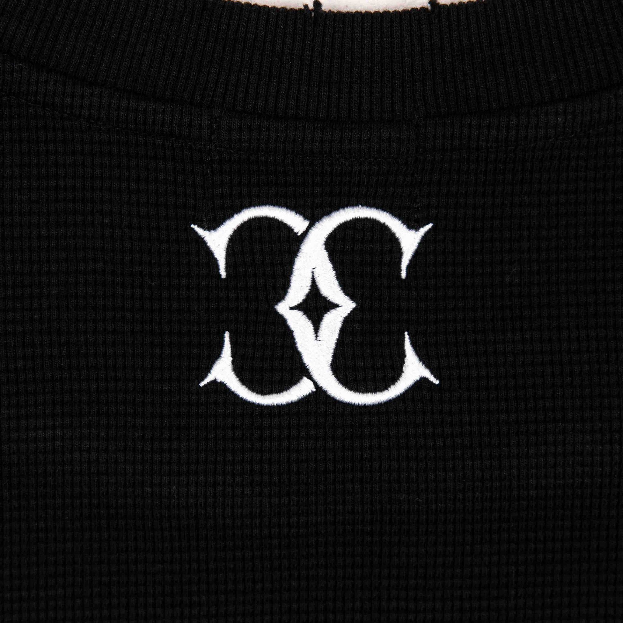 Commons Thermal Long Sleeve Tee Black - Common Hype