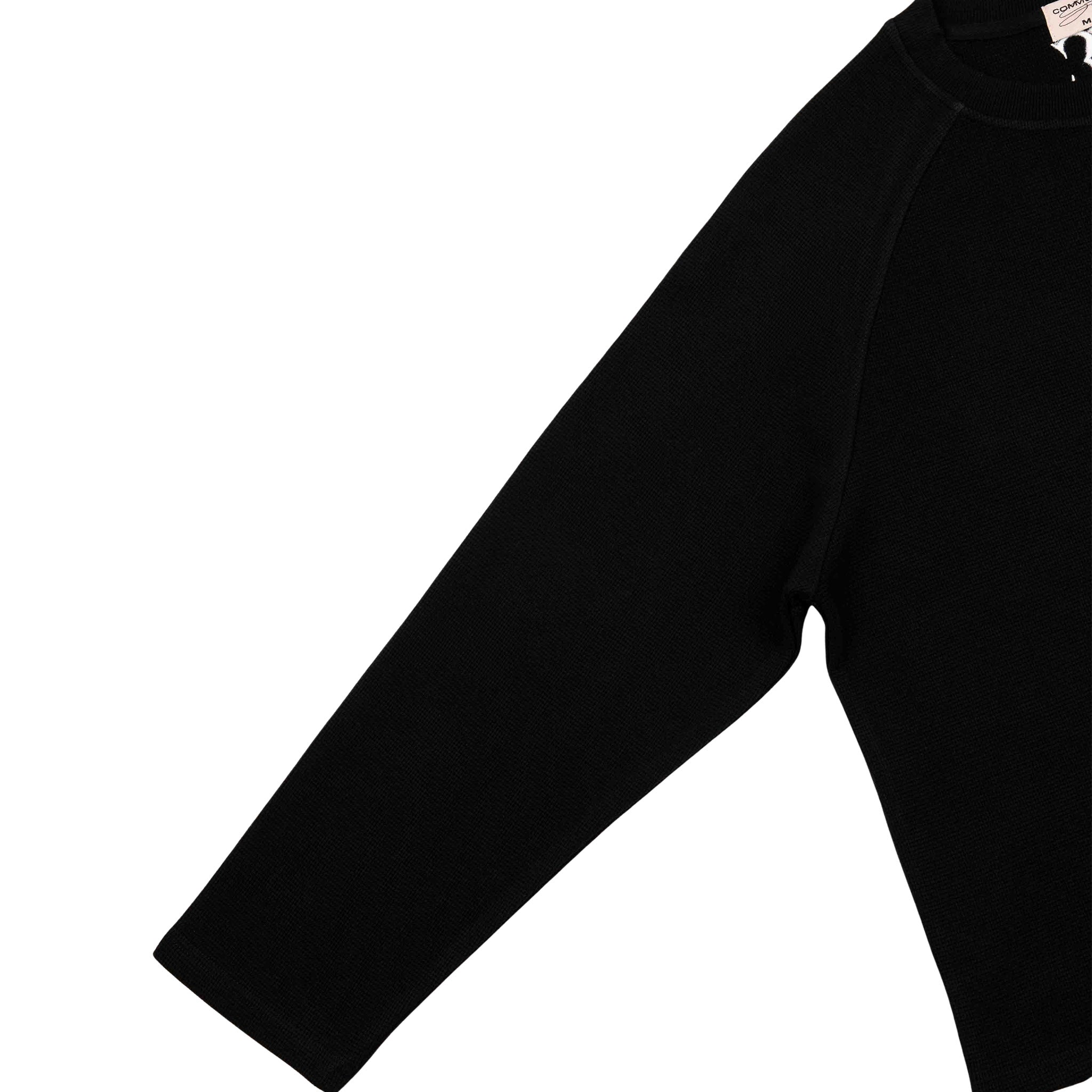 Commons Thermal Long Sleeve Tee Black - Common Hype