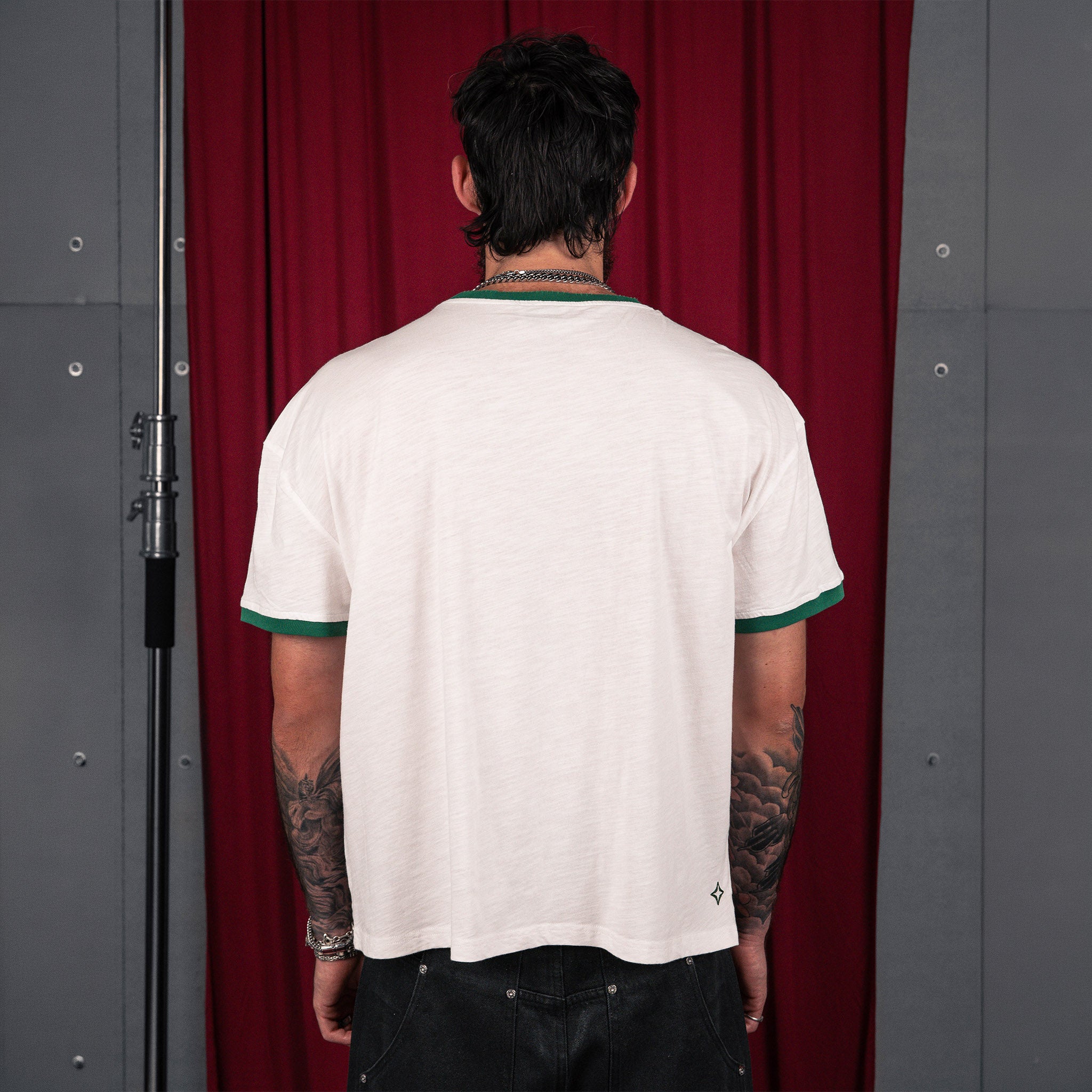 Commons Studios Shin-Nen Ringer Tee Green