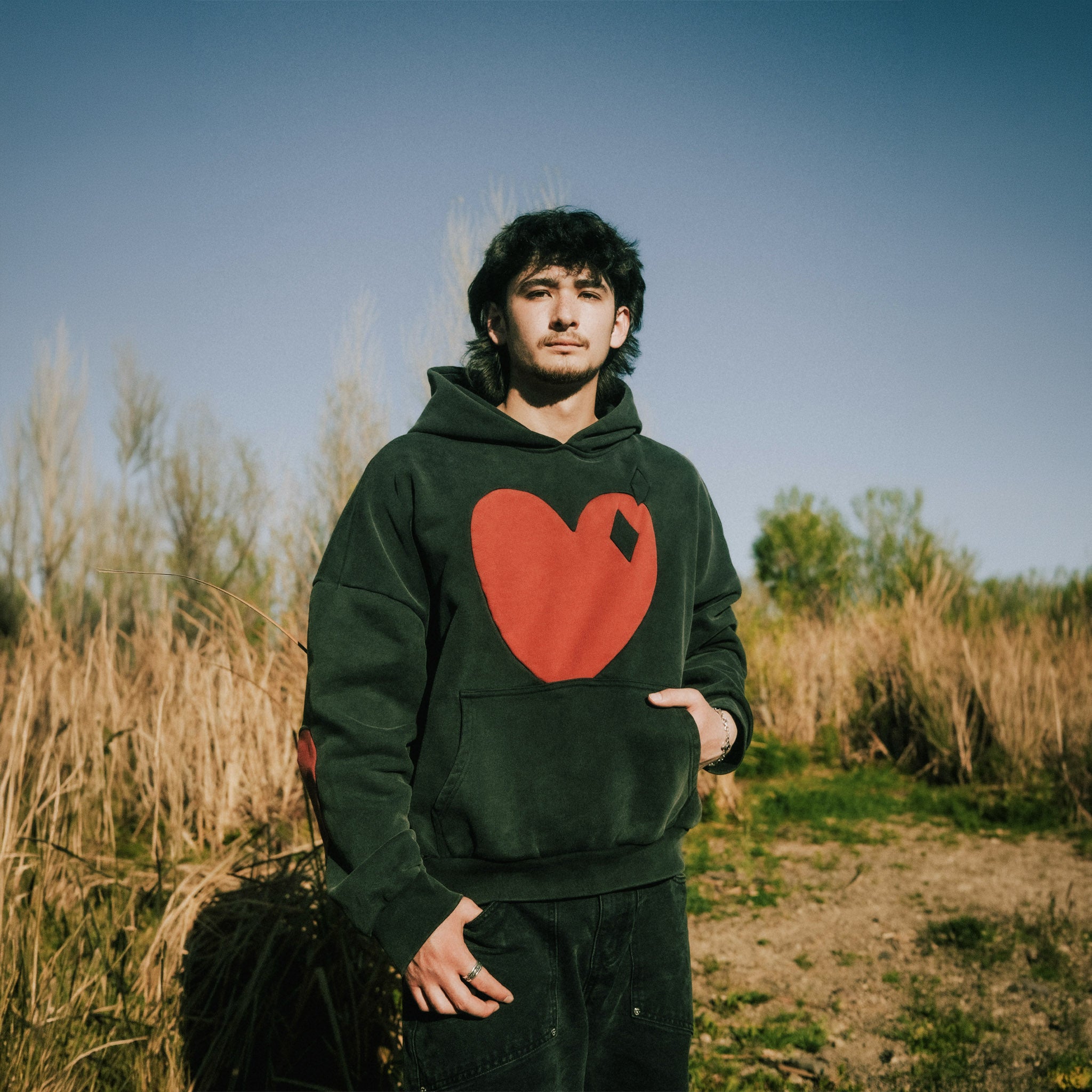 Commons Heart Hoodie Vintage Black - Common Hype