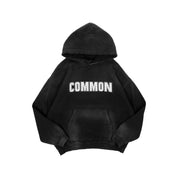 Common Hype Rhinestone Hoodie Vintage Black