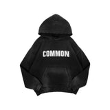 Common Hype Rhinestone Hoodie Vintage Black