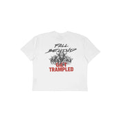 Commons No Mercy Get Trampled Tee Vintage White - Common Hype