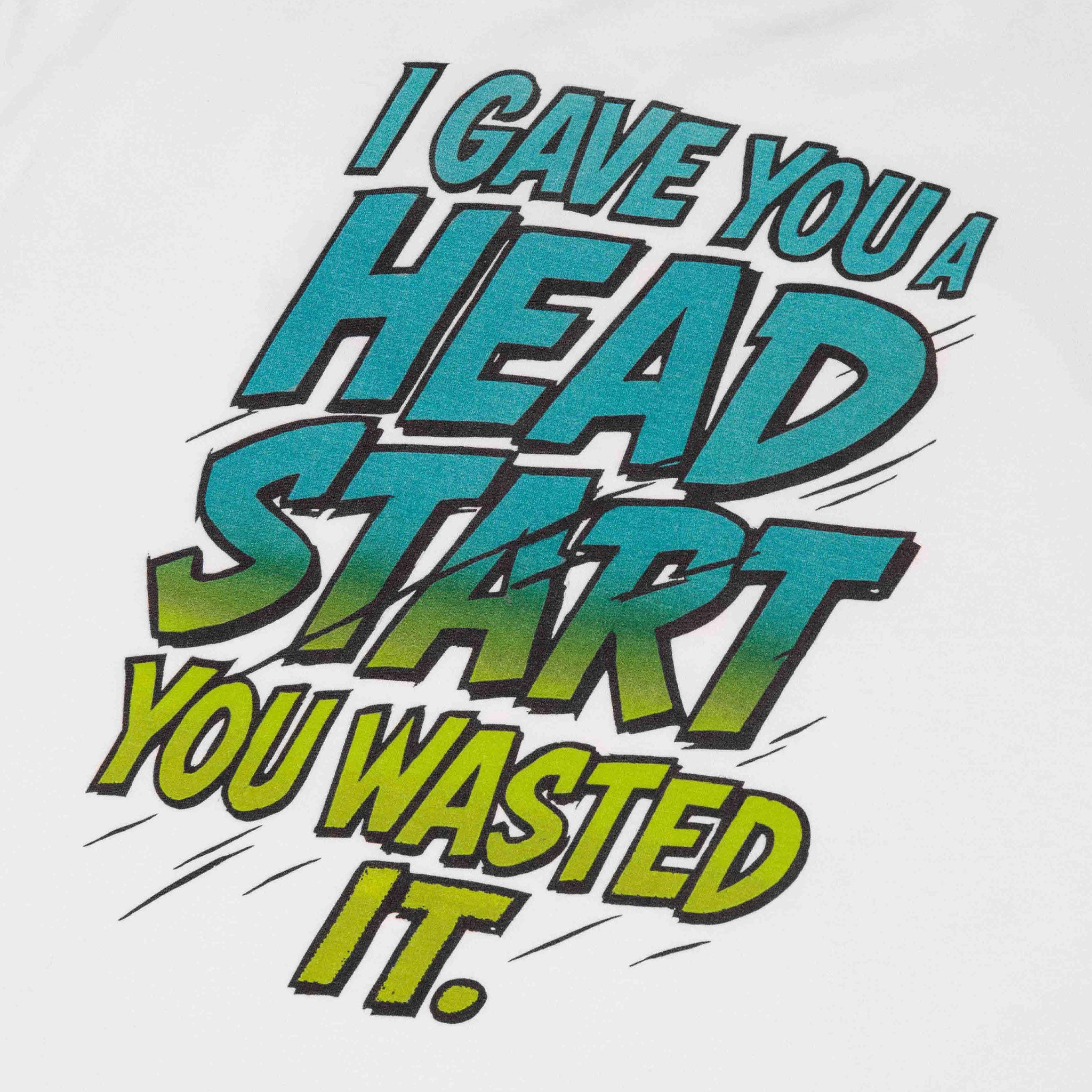 Commons No Mercy Head Start Tee White - Common Hype