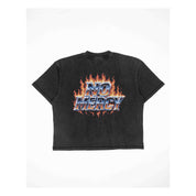 Commons No Mercy Fire and Ice Tee Vintage Black - Common Hype