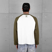 Commons Studios Waffle Thermal Long Sleeve Olive/White