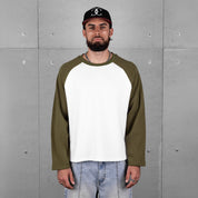 Commons Studios Waffle Thermal Long Sleeve Olive/White
