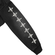 Commons Pearled Star Hoodie Vintage Black - Common Hype