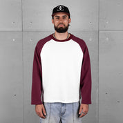 Commons Studios Waffle Thermal Long Sleeve Plum/White