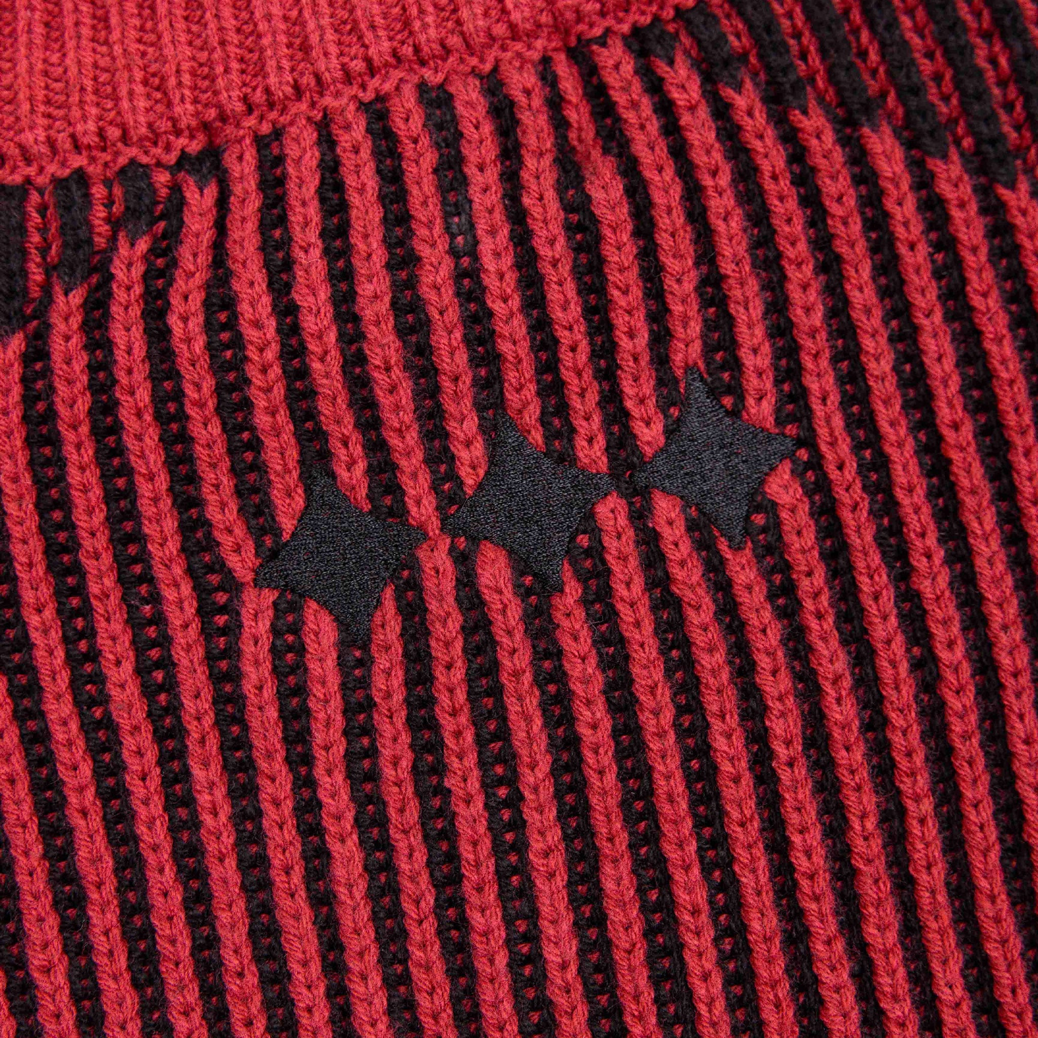 Commons Star Zip-Up Knit Plum