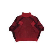 Commons Star Zip-Up Knit Plum