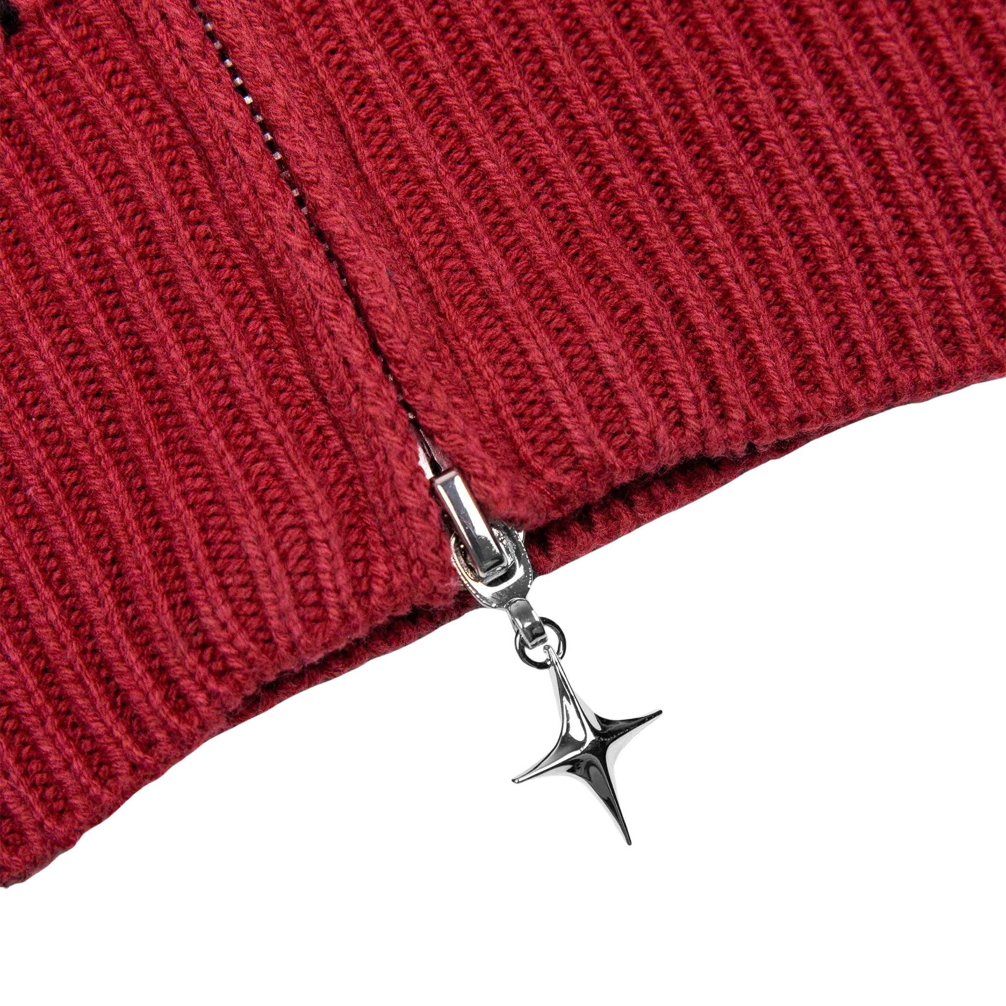 Commons Star Zip-Up Knit Plum