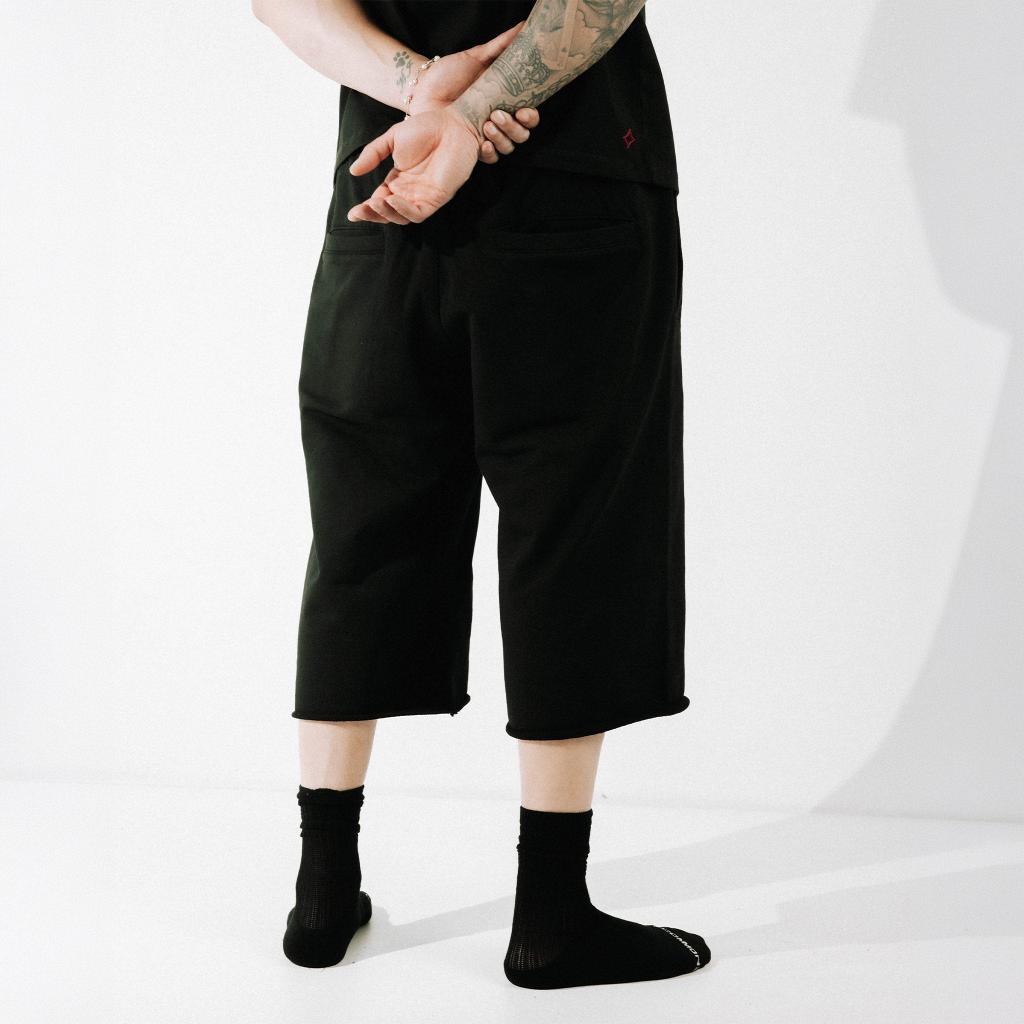 Commons Pearled Sweatshort Vintage Black - Common Hype