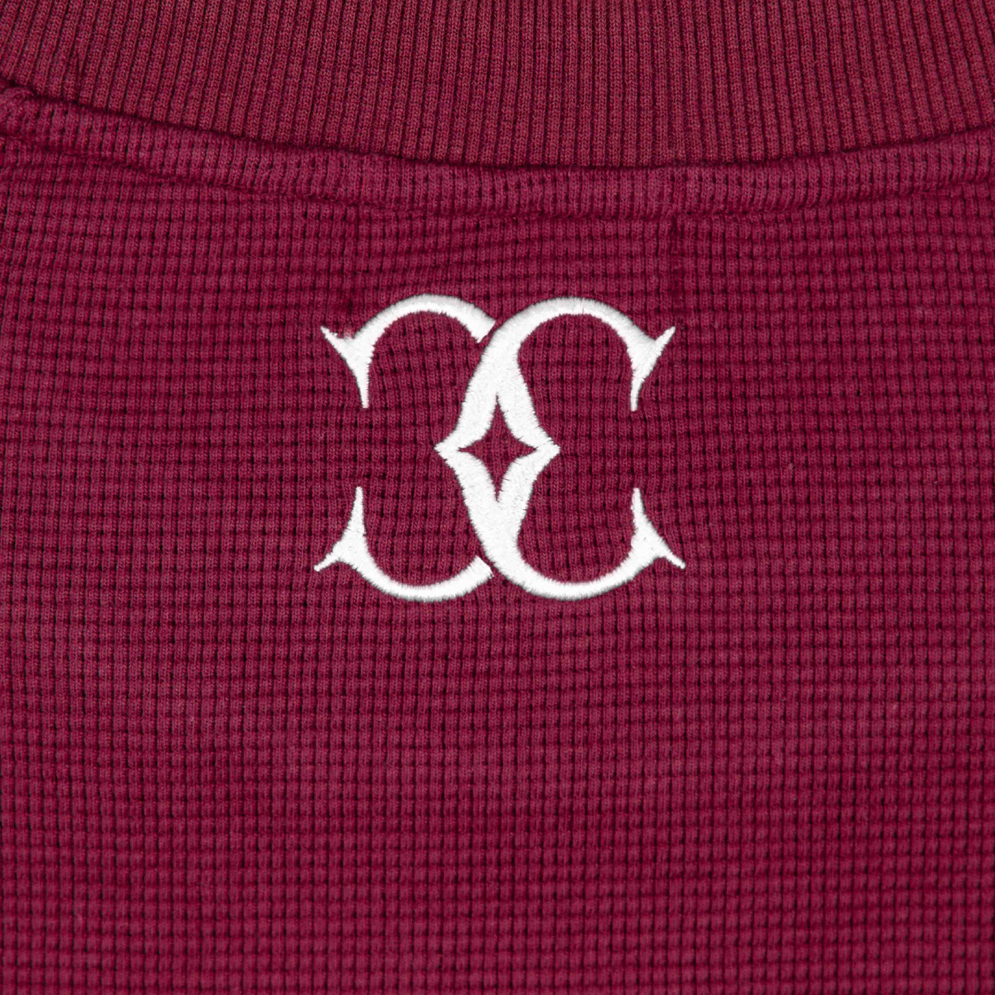 Commons Thermal Long Sleeve Tee Plum - Common Hype