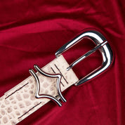 Commons Studios Outlaw Crocodile Belt Bone