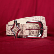 Commons Studios Outlaw Crocodile Belt Bone