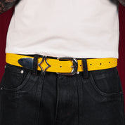 Commons Studios Outlaw Crocodile Belt Canary