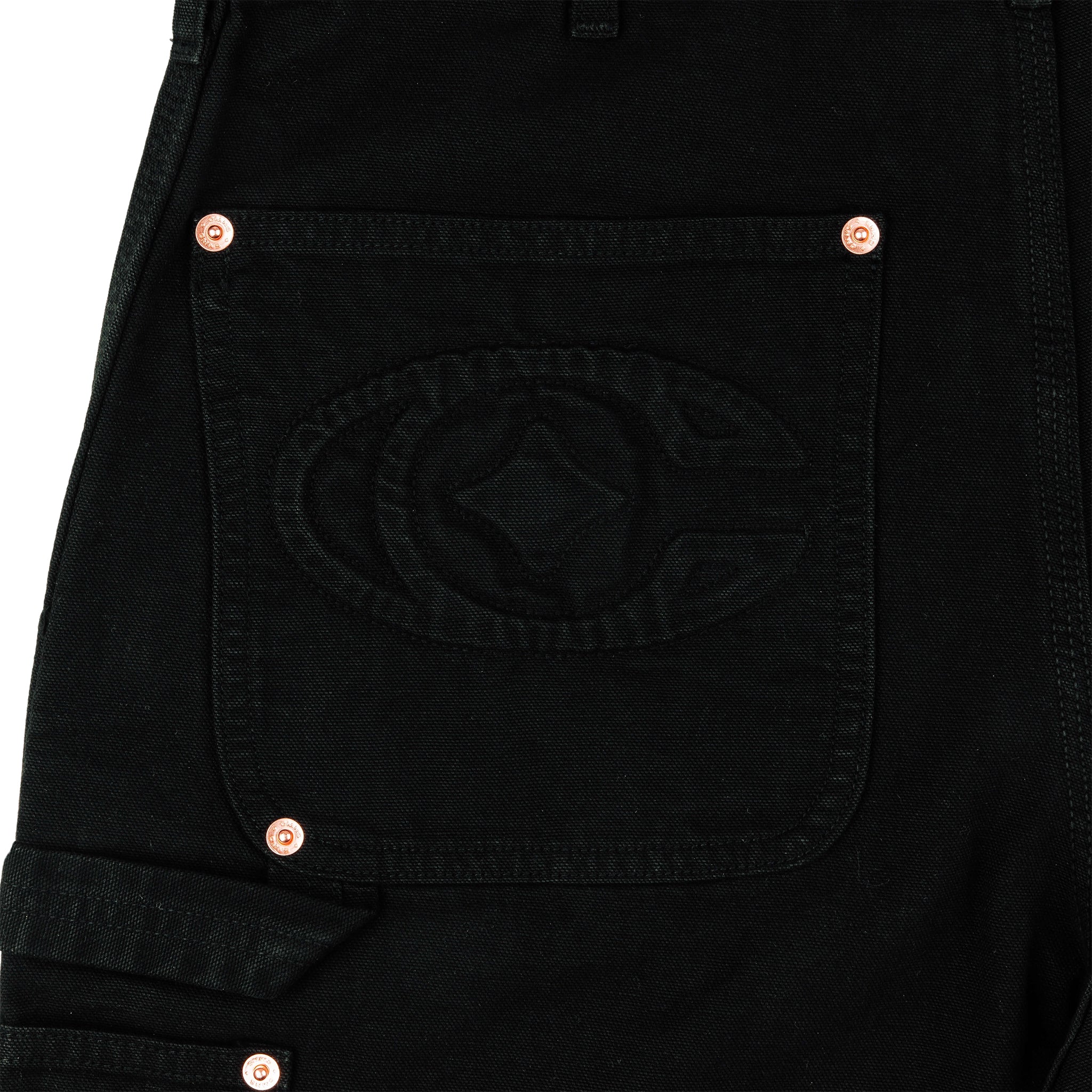 Commons 'Double Knee' Japanese Canvas Short Black - Common Hype